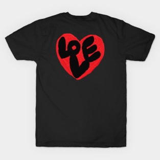 love, heart, oil painting T-Shirt